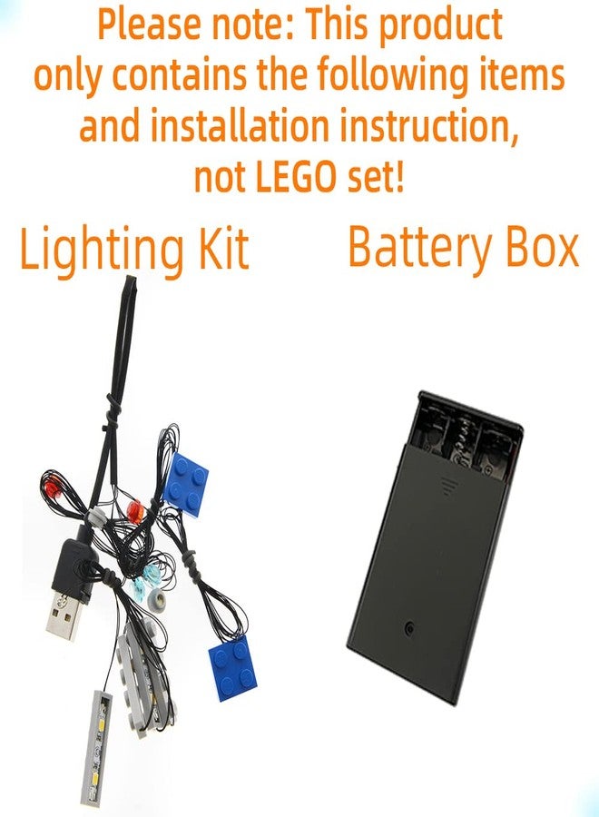 GEAMENT LED Light Kit for 2020 The Mandalorian The Razor Crest - Compatible with Lego 75292 Model (Model Set Not Included) - Image 3